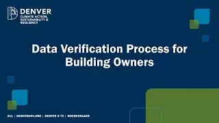 Data Verification for Building Owners