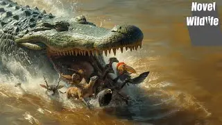 How Crocodiles Attack Animals | Deadly Water Ambush Explained| Novel Wildlife