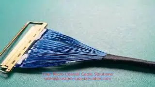 small gauge micro coaxial cables 20373-020T-03 Custom Cable Assemblies Manufacturer Ground Cable Ass