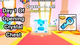 Day 1 of 10x Crystal Chest Opening in Pet Simulator 99!