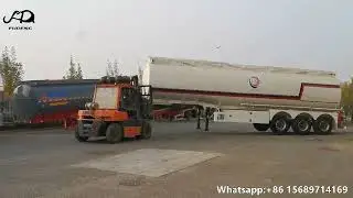 Zimbabwe 45000liters Aluminum fuel tanker trailers-Petrol diesel tank semi trailers for sale