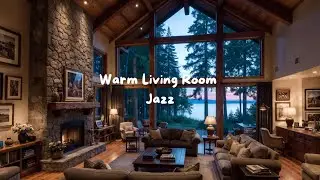 Midnight Jazz Caf&eacute; Ambience | Fireplace Crackles & Smooth Lounge Music