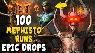 100 Mephisto Runs Epic Loot Drops 300% MF Diablo 2 Resurrected / D2R