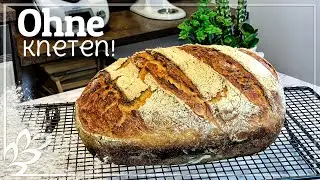 Brot backen ohne kneten im Römertopf (Ofenmeister)