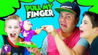 Pull My Finger Monkey Game! HobbyFamily Game Night by HobbyKidsTV