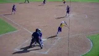 Mary Hardin-Baylor softball's Lexi Harris hits 2 RBI triple vs. Hardin-Simmons, 4/24/21
