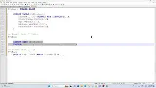 Basic SQL Server Tutorial , Create Table , Insert data , and Delete Data  . Part1