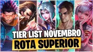 TIER LIST DOS MELHORES HER&Oacute;IS DA ROTA SUPERIOR NO HONOR OF KINGS | NOVEMBRO 2025