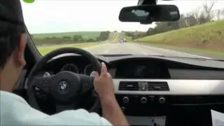 BMW M5: Безумная езда со скоростью 350 км/ч