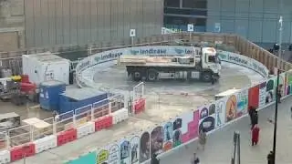 Vehicle Access Turntable - Construction Site, King&rsquo;s Cross - London