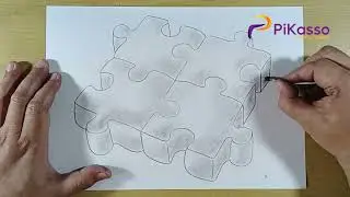 How to Shade a Puzzle Piece Drawing