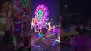 Odong odong dan bianglala pasar malam