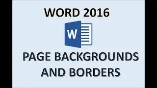Word 2016 &mdash; Учебное пособие по фону страницы &mdash; Как добавлять, изменять и удалять &mdash; Цветовой узор, рисунок, текстура