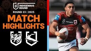 NRL Highlights | 2025&nbsp;NRL Match Highlights | Dragons v Sharks | Round 23