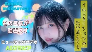 【新曲】とても綺麗で切ない “冬の片想い” 『イルミネーションの光が消えても』#ai動画 #ai美少女 #kling #midjourney #MV #SunoAI #4k #女子高校生
