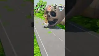 Italian Characters Memes VS Angry Balerina Capuchina Head! - BeamNG.Drive