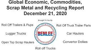 Global Economic, Commodities, Scrap Metal, and Recycling Report 12/21/20