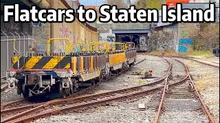 ⁴ᴷ⁶⁰ R141 Flatcars Transferred to South Brooklyn Railway for Shipment to Staten Island