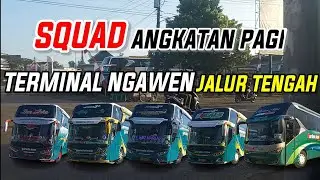 Hunting Bus Angkatan Pagi Di Terminal Ngawen Kabupaten Blora