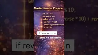 how to check number is palindrome or not? in easy way #hiddennumber #choicenumber #dsa #codinglife