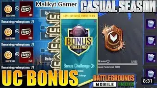 Uc bonus challenge | Uc bonus event bgmi | Malikyt Gamer  #MalikytGamer #ucbonuschallenge