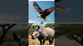 #fusionmonster Human+ scorpion 🦂 , eagle 🦅+ rino, shark 🦈+panther #fusionanimal