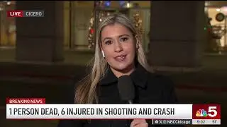1 dead, 6 hurt in shooting and crash near border of Chicago and Cicero