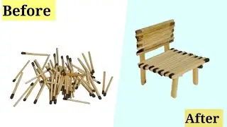 DIY Machis sticks Chair | How to make Machis sticks chair | Hand made chair