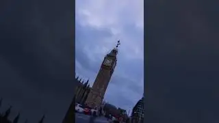The Big Ben Sound Chimes and Tower Clock Face in the world Time Lapse