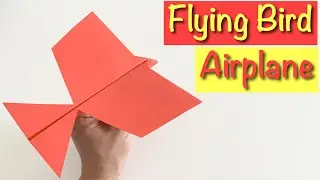 HOW TO MAKE FLYING BIRD PAPER AIRPLANE | PAPER PLANE | ORIGAMI