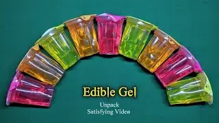 Mix fruits Edible Gel unpack satisfying video | Edible Gel | satisfying @lollipopNgems