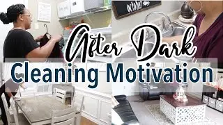 RELAXING NIGHT CLEANING & LAUNDRY MOTIVATION | AFTER DARK CLEAN WITH ME | FALL NIGHT ROUTINE