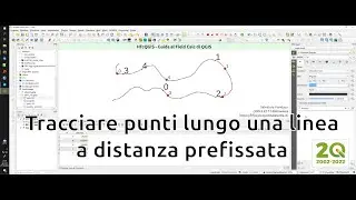 QGIS tracciare punti lungo una linea a distanza data