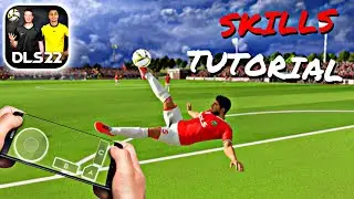 Dls 22 : Skills tutorial Tricks | Roullete Heading Skill Moves Skill Shot Bicycle Kick Rainbow Flick
