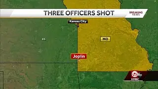 3 police officers shot in Joplin