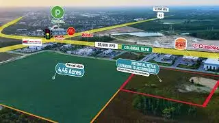 Retail | 26.616527, -81.769040, 26.619673, -81.771848, Fort Myers, FL | CRE Video | Video by VidTech