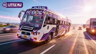 ERODE To Namakkal KBS SPEED PRINCE Super Fast Private Bus Driving |REALISTIC DRIVING | #tnprivatebus