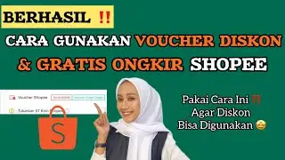 CARA GUNAKAN VOUCHER GRATIS ONGKIR DAN DISKON SHOPEE | Cara BELANJA DI SHOPEE TERBARU 2025