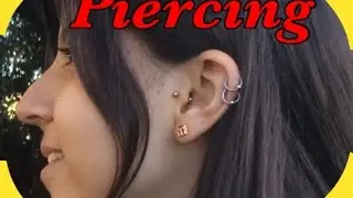 Piercing na Cartilagem e no Tragus.
