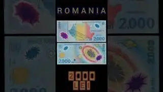 ROMANIA 2000 LEI POLYMER SOLAR SYSTEM ISSUE UNC 1999.#Shorts #moneyphechan #education