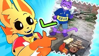 Churrasco de DogDay? Cafeína REAGE Artes Engraçadas e MEMES! Smiling Critters VR!
