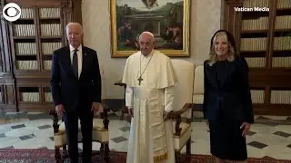 WEB EXTRA: President Biden Meets With Pope Francis At The Vatican