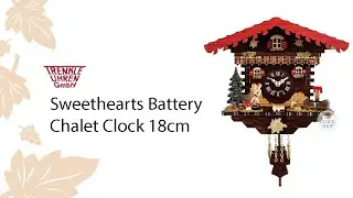 Sweethearts Battery Chalet Clock 18cm By TRENKLE