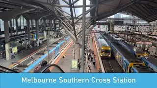 Trains at Southern Cross Station