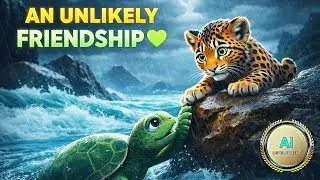 An Unlikely Friendship 🐆🐢 | Emotional Animal Story | Moral Story in English #storytime