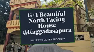G+1 Beautiful North Facing House @ Kaggadasapura