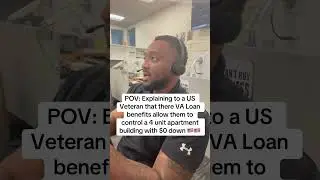 The VA Loan is the best loan product available for 2-4 unit properties 🇺🇸