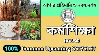 100% Common Upcoming SSC/ SLST Work Education Answer Solution | কর্মশিক্ষা Success Point | VVI 🔥