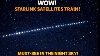 Watch the Starlink Train Light Up the Night