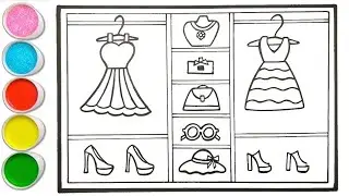 Wardrobe Drawing, Painting and Coloring for Kids | Drawing for Kids